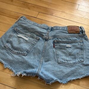 Levi's Women's Light Blue Jean Shorts